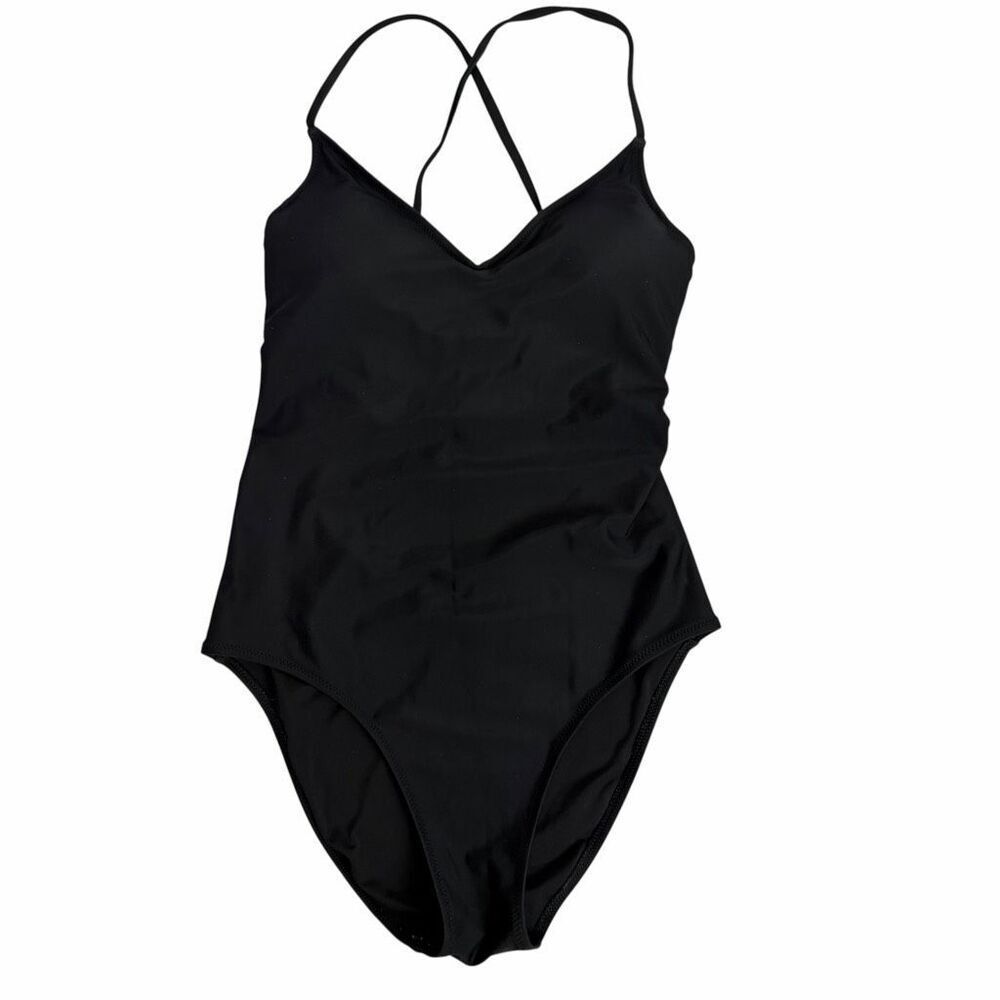 aerie Small Black The Surfer One Piece Swimsuit